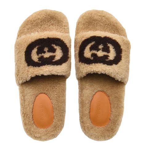 gucci slides furry|best deals on Gucci slides.